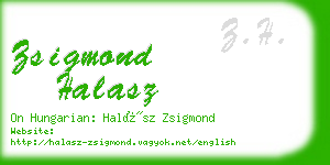 zsigmond halasz business card